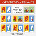 superhero happy birthday sign